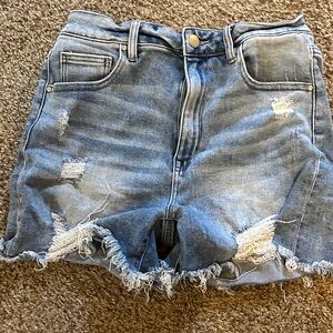 Risen Distressed Denim Women Shorts
